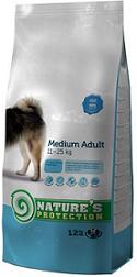 NATURES PROTECTION SP Medium Adult suaugusių vidutinio dydžio veislių šunų pašaras,12kg